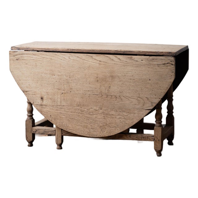 English Oak Gate-Leg Table, 18th Century For Sale
