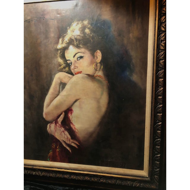 This is an original oil on canvas by Pal Fried. It is 38" x 32" with the frame. Without the frame the canvas is...