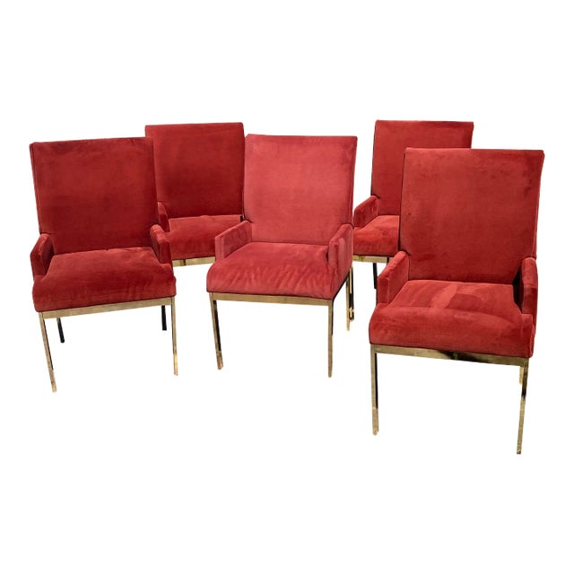 Design Institute of America Milo Baughman Dining Chairs - Set of 5 For Sale