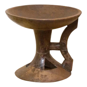 Vintage Tribal Carved Naga Stool
