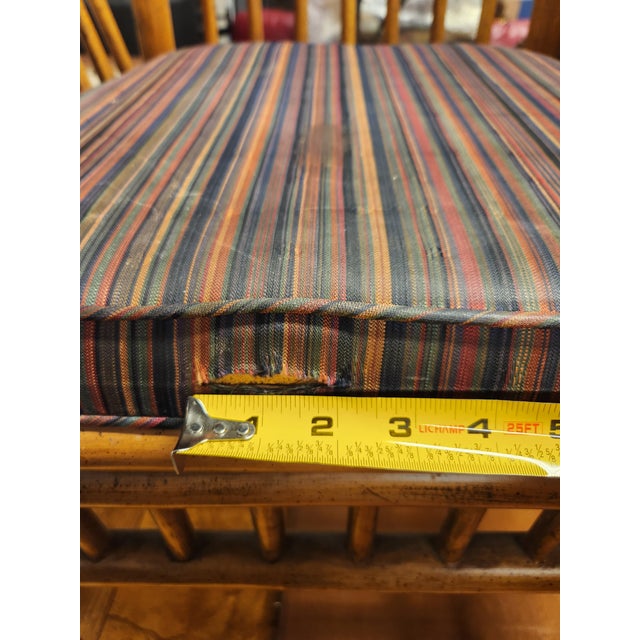 1970s Henredon Bamboo Rattan Captain’s Chairs For Sale In Seattle - Image 6 of 7