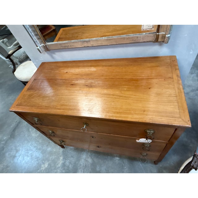 19th C. French Empire Style Commode With Drop Front For Sale - Image 4 of 12