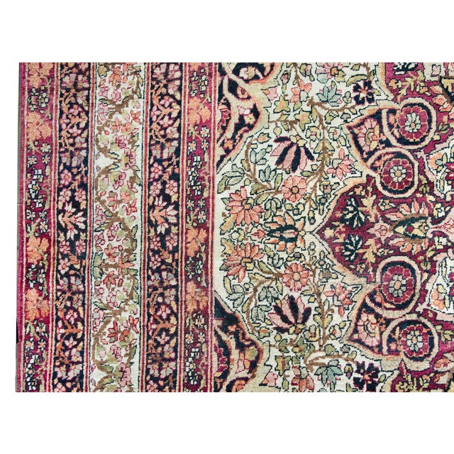 Early 20th Century Persian Lavar Kirman Rug For Sale - Image 4 of 15