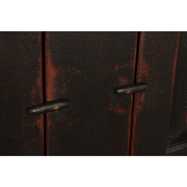 Hand Crafted Primitive Farmhouse Painted Dry Sink Hutch For Sale - Image 9 of 12