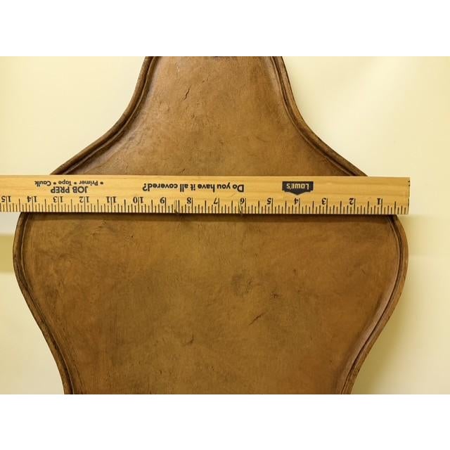 28" Vintage French Provincial Carved Wood Display Plaque or Lavabo Backing For Sale - Image 13 of 15
