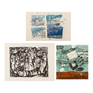 Elfi Schuselka Abstract Composition Prints, 3