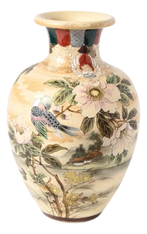 Antique Japanese Meiji Satsuma Vase, 1890s