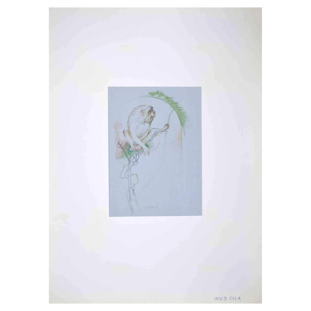 Leo Guida, Monkey, Mixed Media, 1970 For Sale