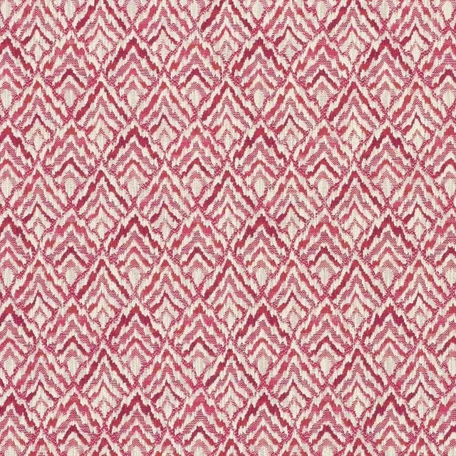 Sample - Schumacher Halcyon Fabric in Fuchsia For Sale