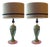 Vintage Green Murano Lamps, 1960s, Set of 2 For Sale