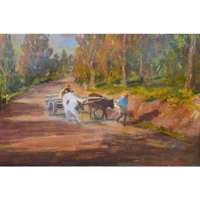 Mid 20th Century South African Mountain Landscape Oil Painting, Framed For Sale - Image 4 of 5