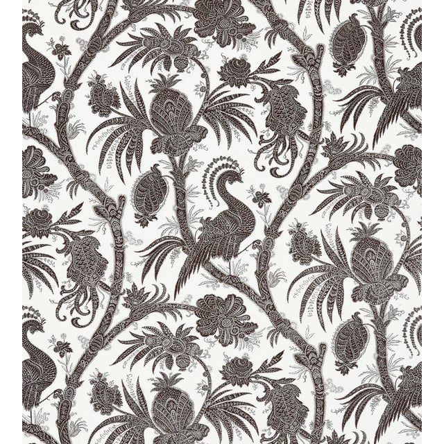The House of Scalamandré Balinese Peacock Wallcovering, Java For Sale