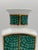 Vintage Porcelain George Briard Faux Malachite Vase For Sale - Image 4 of 6