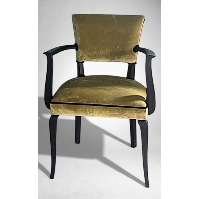 Mid 20th Century Art Decò Pair of French “Bridge” Chairs For Sale - Image 13 of 18