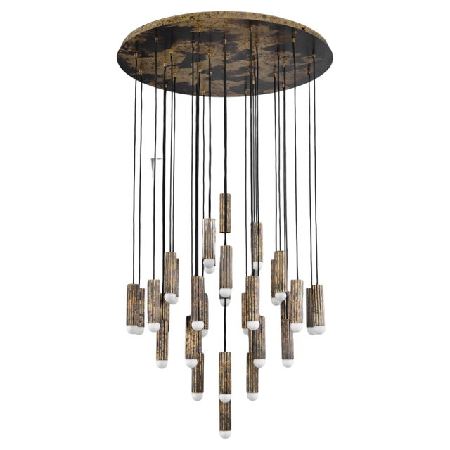 Industrial Vesta Cluster 32 Chandelier For Sale - Image 15 of 18