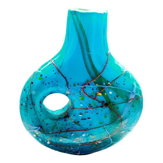 Art Glass Vase from Viz Art Studio, 1990s For Sale