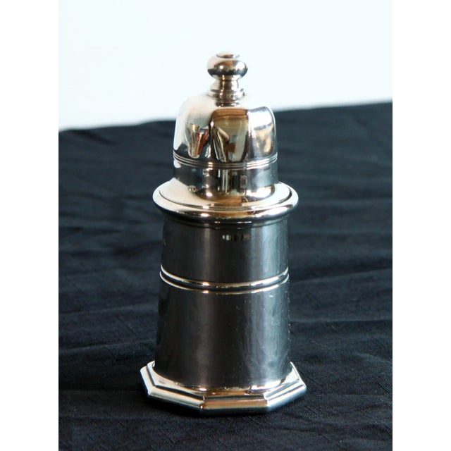 Vintage Christofle French Silver Plated Pepper Mill Grinder by Peugot For Sale - Image 9 of 9