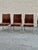 Set of Four Vintage 1980s Postmodern Dining Chairs with Velvet Upholstery and Sturdy Chrome Base DIMENSIONS 20ʺW × 20.5ʺD...