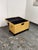 Chinese Chinese Lift-Top Yellow Leather Trunk, Vintage For Sale - Image 3 of 12