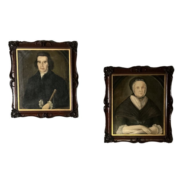 Victorian Artist, Farquharson Family, 1840, Oil Painting on Canvas, Set of 2 For Sale