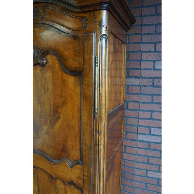 18th Century French Antique Bonnetiere Armoire For Sale - Image 6 of 9