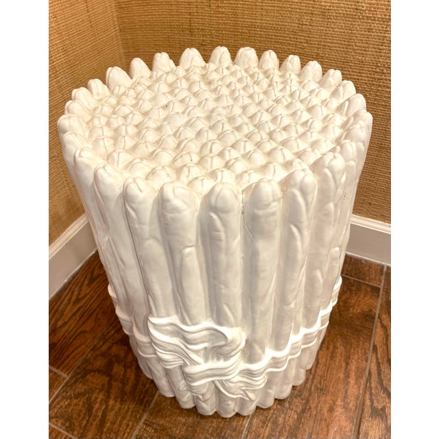 Italian Mid Century Asparagus White Side Table Garden Stool Chairish