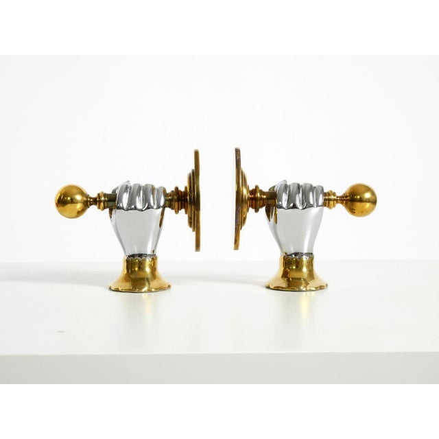 Bookends in Brass from Vereinigte Werkstätten, 1980s, Set of 2 For Sale - Image 14 of 14