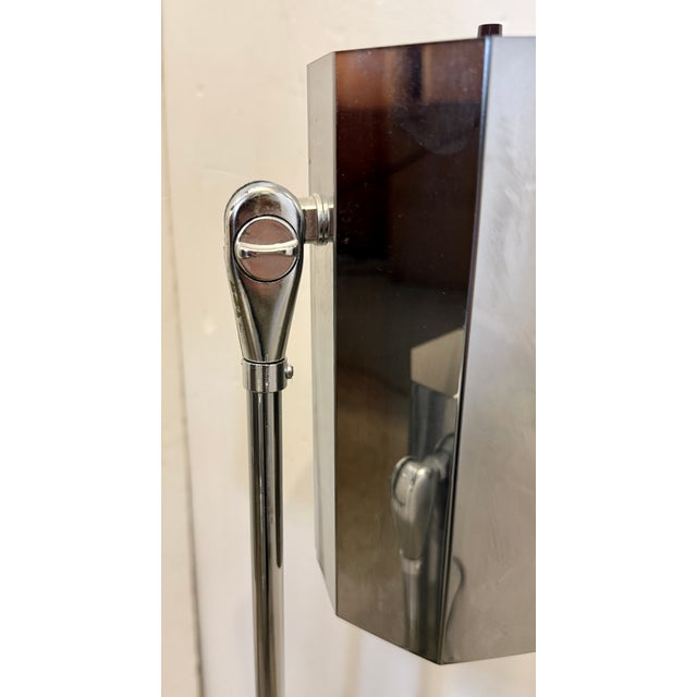 Koch & Lowy Adjustable Triple Octagon Shade Chrome Desk Lamp, 1960s For Sale - Image 10 of 10