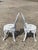 Cast Aluminum Antique Victorian Style Outdoor Garden Bistro Side Chairs - Pair For Sale - Image 9 of 11