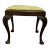 Early 20th Century Antique Queen Anne Mahogany Stool For Sale