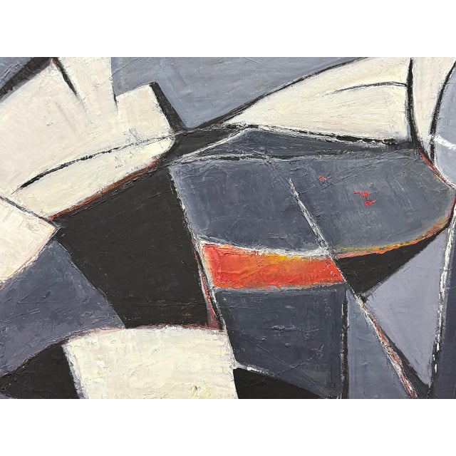 Mid-Century Modern Abstract Painting by Katherine Langley For Sale - Image 4 of 11