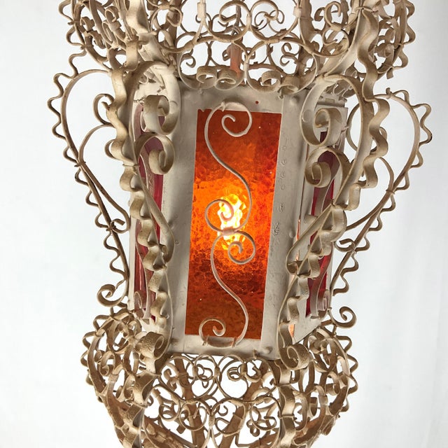1930s Italiam Filagree Lantern For Sale In West Palm - Image 6 of 8