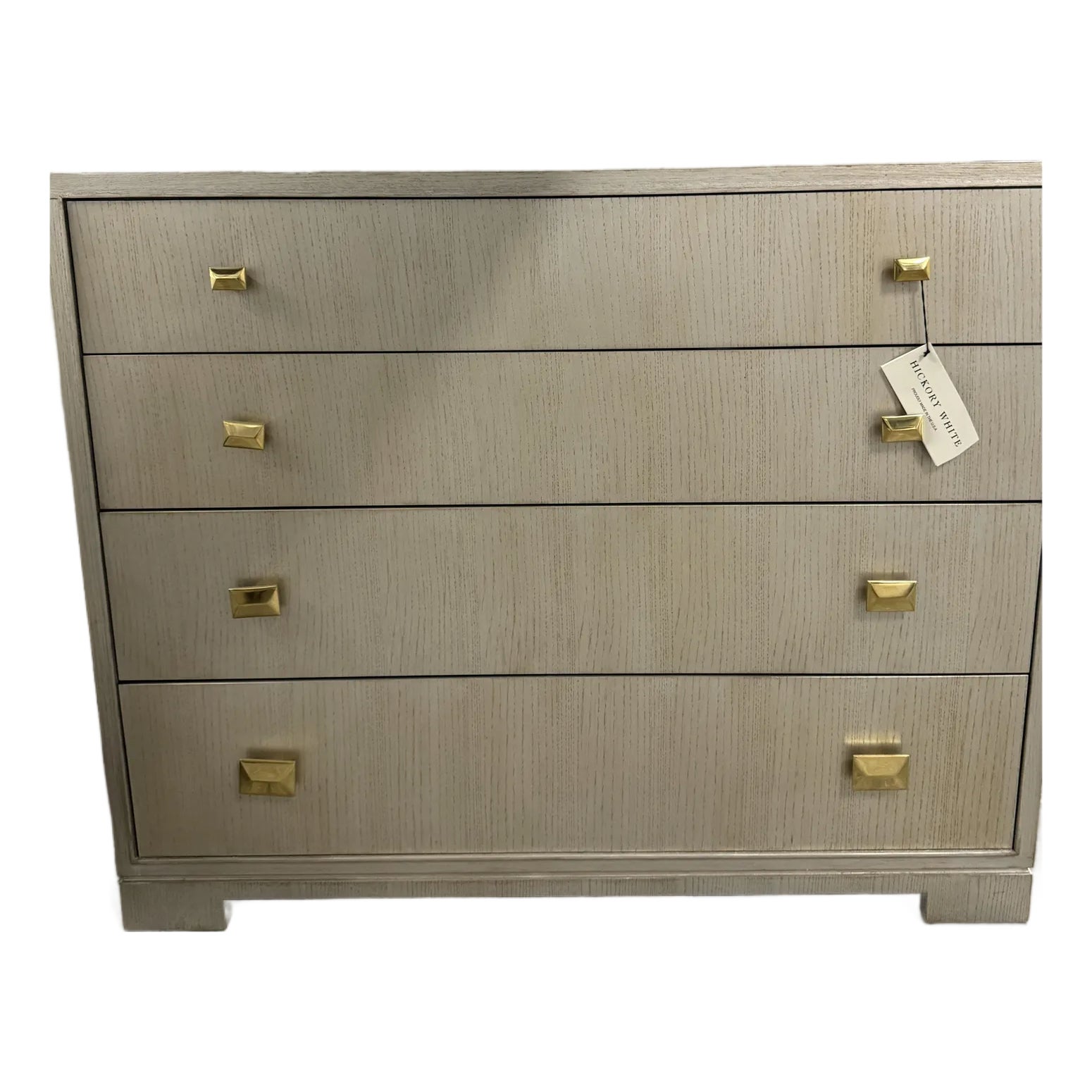 Hickory White Trellis Rives Chest | Chairish