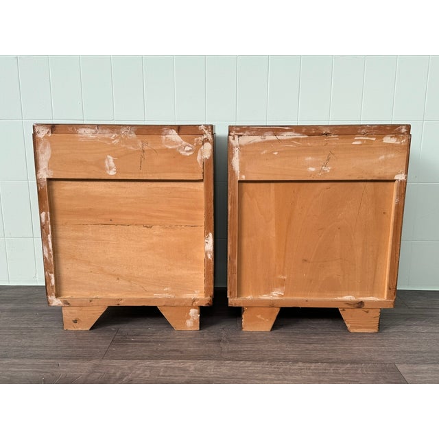 Antique Art Deco Italian Bedside Tables, 1930s, Set of 2 For Sale - Image 12 of 13