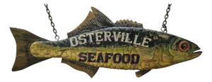 Six Foot "Osterville Seafood" Trade Sign