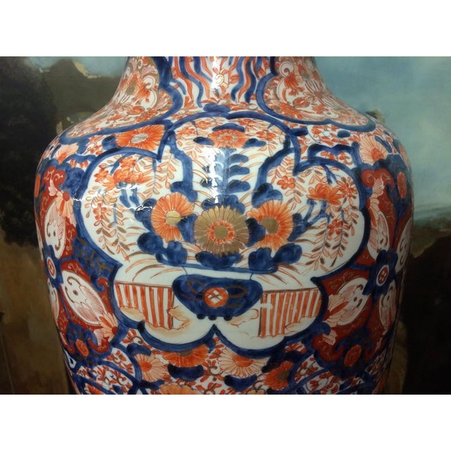 Antique Imari Vase, Meiji Period Floor Vase For Sale - Image 11 of 12