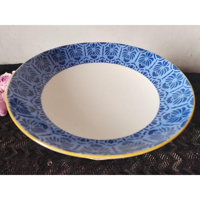 Vintage French Limoges Porcelain Compotier from Legrand, 1940s For Sale - Image 6 of 15