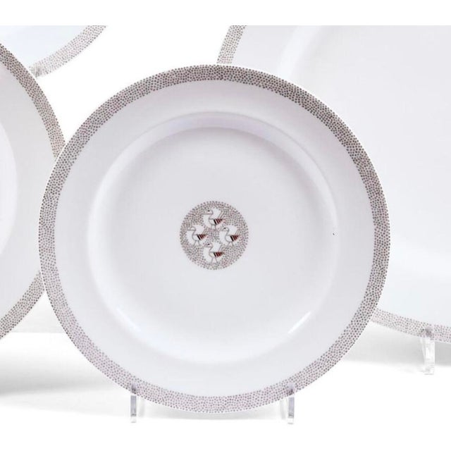 Suzanne lalique (1892-1989) & théodore haviland (publisher) 16 dinner plates, 16 dessert plates, 9 soup plates, and 2...