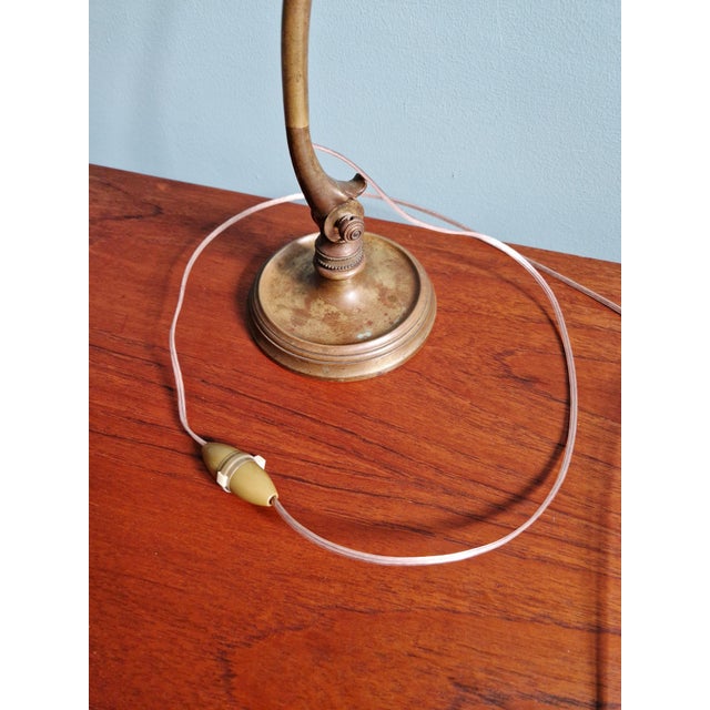Art Deco Bronze Desk Lamp with Glass Shade by Charles Schneider, 1920s For Sale - Image 17 of 18