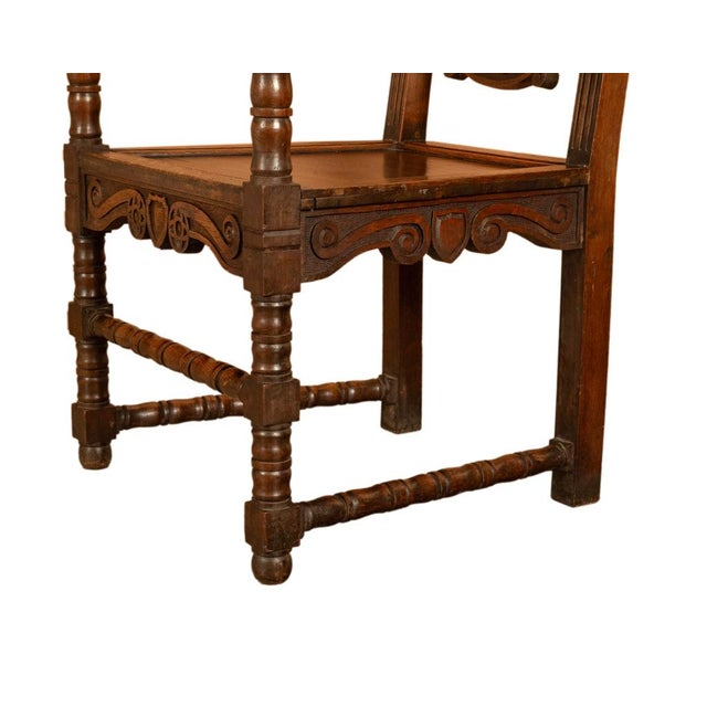 Antique Welsh Carved Oak Eisteddfod Bardic Chair Newmarket Trelawnyd Wales 1901 For Sale - Image 17 of 17