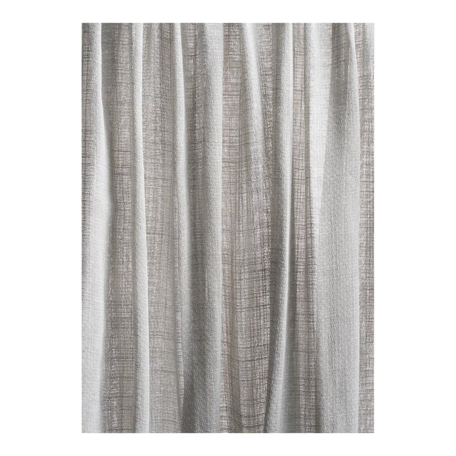 Schumacher Great Basin Sheer Fabric In Dove For Sale