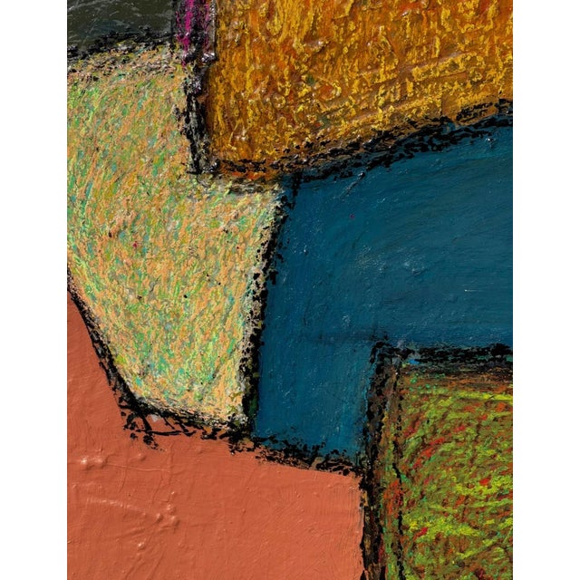 "Out of the Shadows" Original Mixed Media Abstract Painting on Canvas by Zac Woodiel For Sale - Image 13 of 13