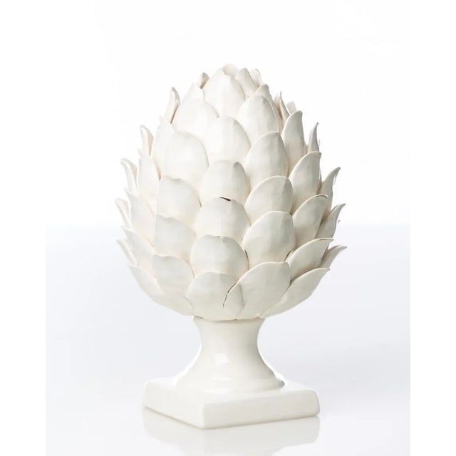 A footed ceramic artichoke in a crisp white glaze that provides just the right touch of traditional appeal and pizazz to...