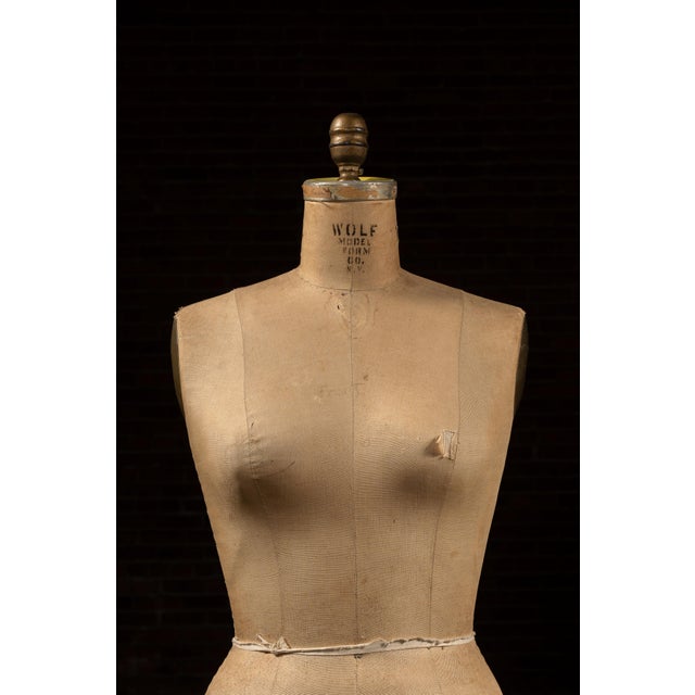 Antique Rolling Dress Form by Wolf For Sale In Chicago - Image 6 of 12