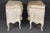 Paint Pair of Antique Italian Rococo Style Parcel Gilt Paint Decorated Commodes For Sale - Image 7 of 16
