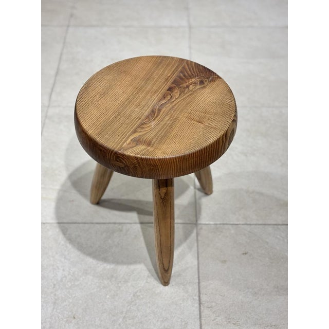 High Berger Stool by Charlotte Perriand for Steph Simon, 1960 For Sale - Image 9 of 10
