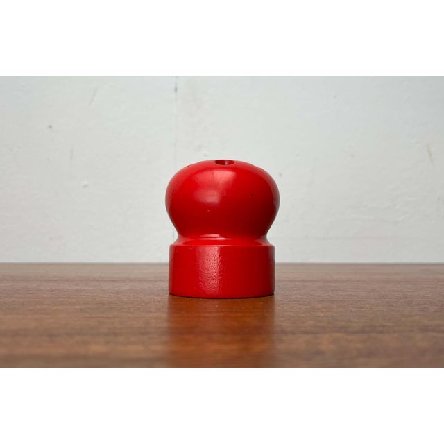 Mid-Century Modern Red Wooden Candleholder from Aarikka, Finland, 1960s, Set of 3 For Sale - Image 11 of 18