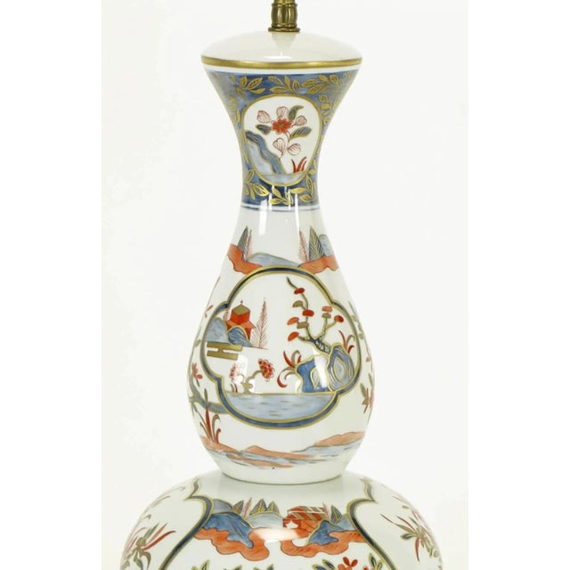 Hand-Painted French Porcelain Chinoiserie Table Lamp For Sale In Chicago - Image 6 of 8