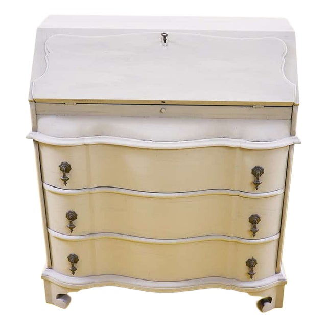 Folding Cabinet in Dove Gray Wood For Sale