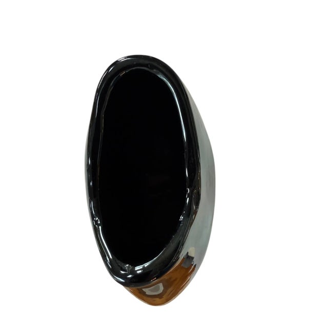 Early 21st Century 21st Century John-Richard Metallic Porcelain Vase For Sale - Image 5 of 7